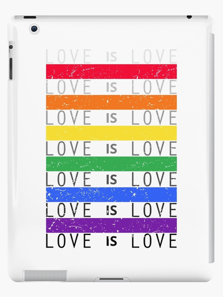 Coque Et Skin Adhesive Ipad L Amour Est L Amour Citation De Fierte Lgbt Imprimer Cadeau Lesbien Gay Par Suvil Redbubble