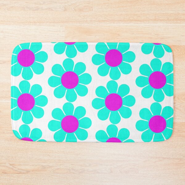 Item preview, Teal Turquoise Pink Hippie Flower Daisy designed and sold by hilda74.