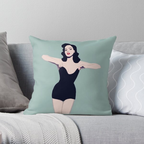 Dita Von Teese Burlesque Throw Pillow