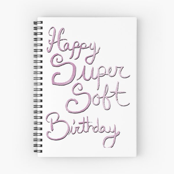Item preview, Happy Super Soft Birthday - Pink designed and sold by Starfire Art.