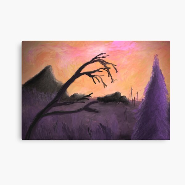 Dreamy Purple Limbs Canvas Print