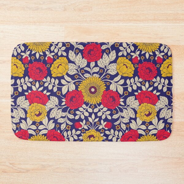 Item preview, Modern Floral In Red, Yellow, Blue & White designed and sold by somecallmebeth.