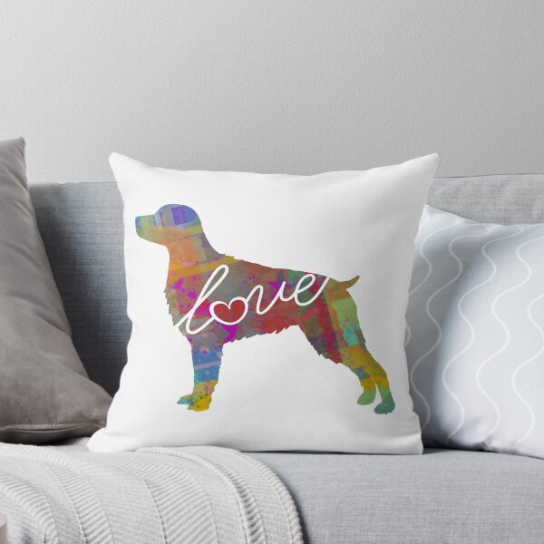 Item preview, Britney Spaniel Love - A Bright and Colorful Watercolor Style Gift designed and sold by traciwithani.