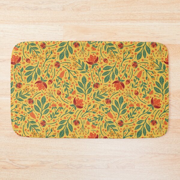 Item preview, Yellow, Red, Orange and Teal Floral designed and sold by somecallmebeth.