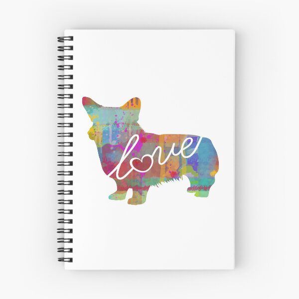Artikelvorschau, Welsh Corgi Love – Ein helles und farbenfrohes Geschenk im Aquarellstil entworfen und verkauft von traciwithani.