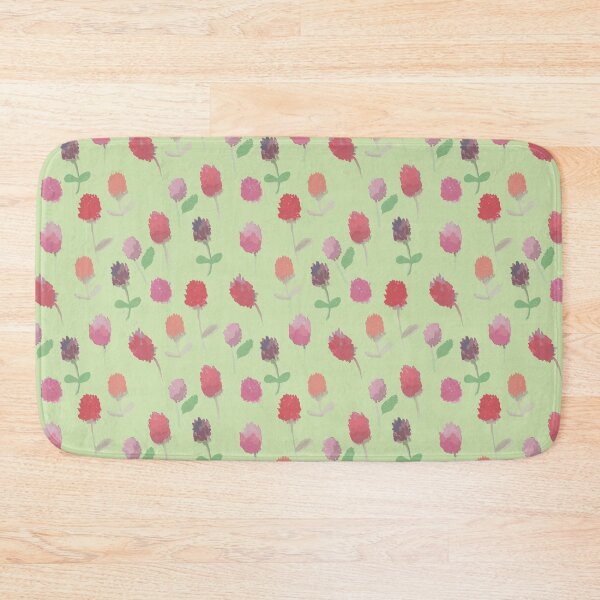 Item preview, crimson clover floral pattern designed and sold by rysunki-malunki.