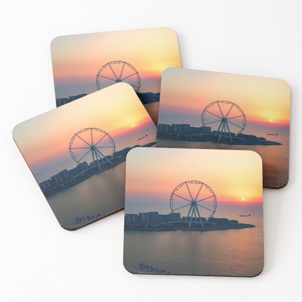 Item preview, Sunset over Ain Dubai observation wheel, Dubai, UAE designed and sold by Yannik Hay.