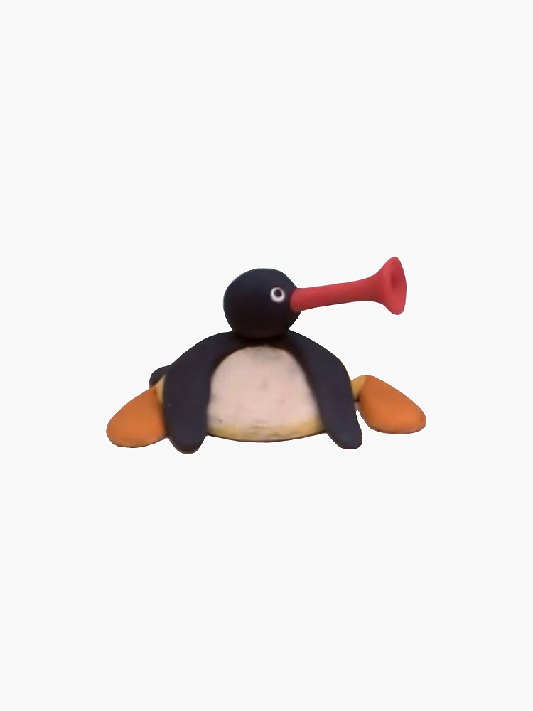 Imagen 3 de 3, Pegatina con la obra Sentadilla Pingu, diseñada y vendida por SiOnie.