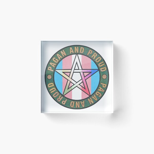 Item preview, Pagan and Proud - Trans Pride - Stickers etc. designed and sold by SimonCardew.