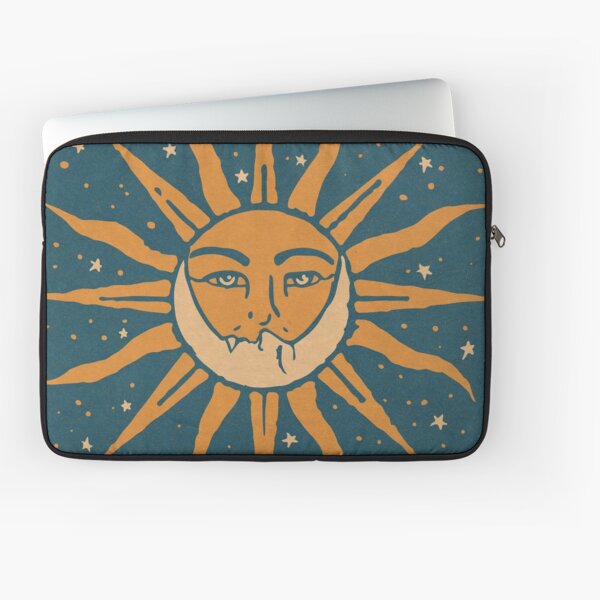 Sonne und Mond | Jahrgang Laptoptasche