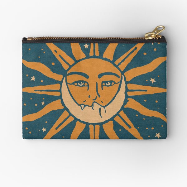 Sun and Moon | Vintage Zipper Pouch
