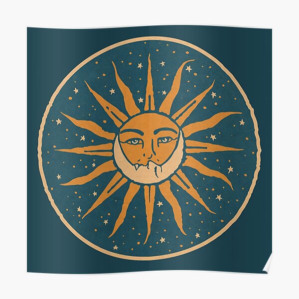 Sun and Moon | Vintage Poster