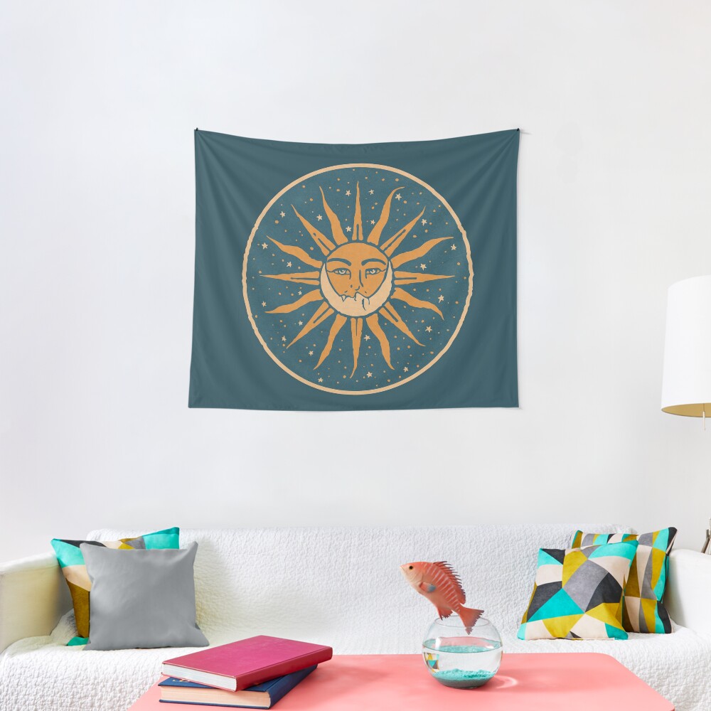 Sun and Moon | Vintage Tapestry