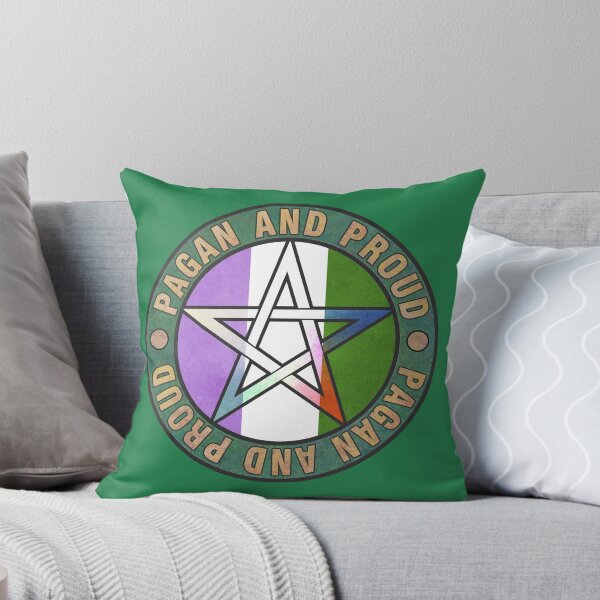 Item preview, Pagan and Proud - Genderqueer Pride - Stickers etc. designed and sold by SimonCardew.