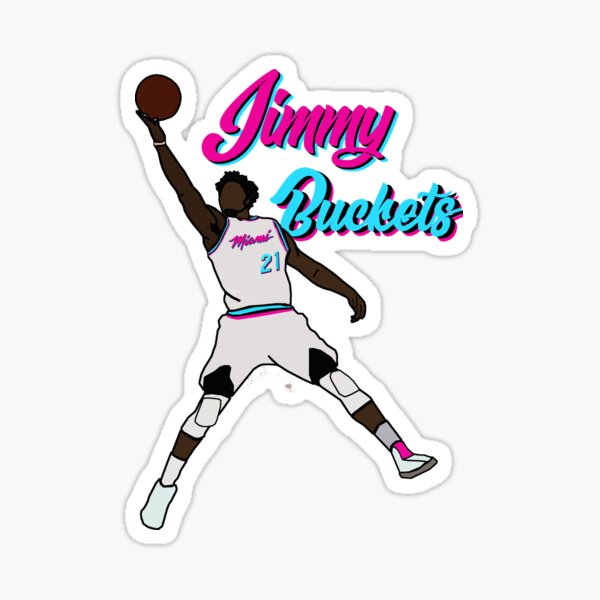 "Jimmy Buckets" Sticker for Sale by xavierjfong Redbubble