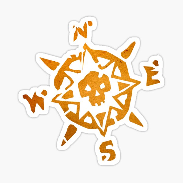 Boussole Mer des Voleurs Sticker