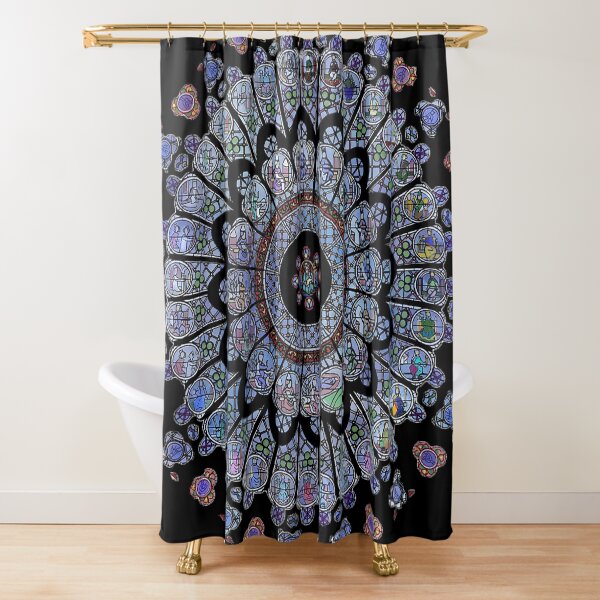 Rose Window Notre Dame Shower Curtain
