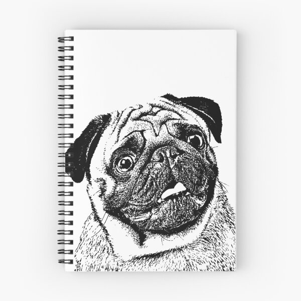 Item preview, Pug black and white designed and sold by Smjjms.