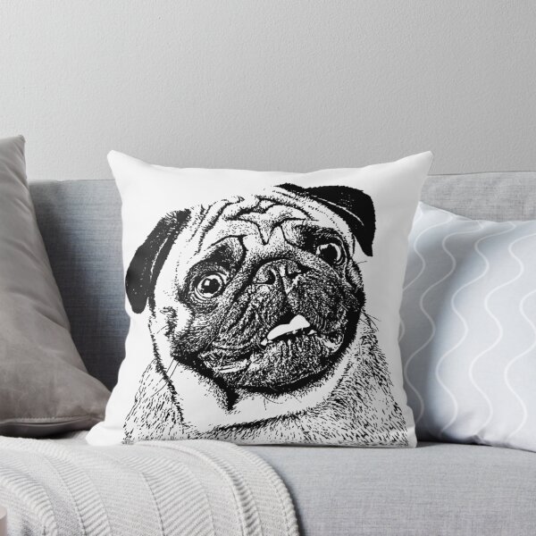 Item preview, Pug black and white designed and sold by Smjjms.