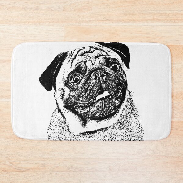Item preview, Pug black and white designed and sold by Smjjms.