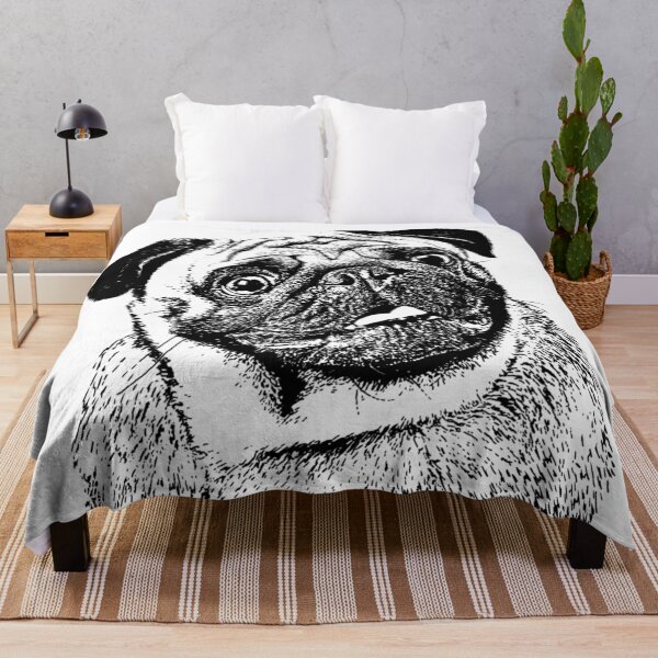 Item preview, Pug black and white designed and sold by Smjjms.