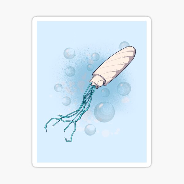 Absorbent Squid Sticker