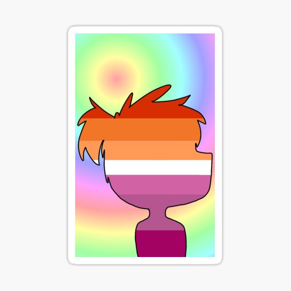 Lesbian Jacksepticeye Outline Sticker