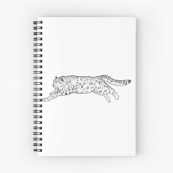 Item preview, Snow Leopard - Black & White Uncolored designed and sold by Caitlyn Cooper.
