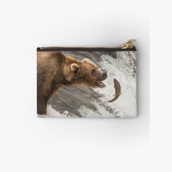 Item preview, Brown bear about to catch a salmon designed and sold by Nick Dale Photography.