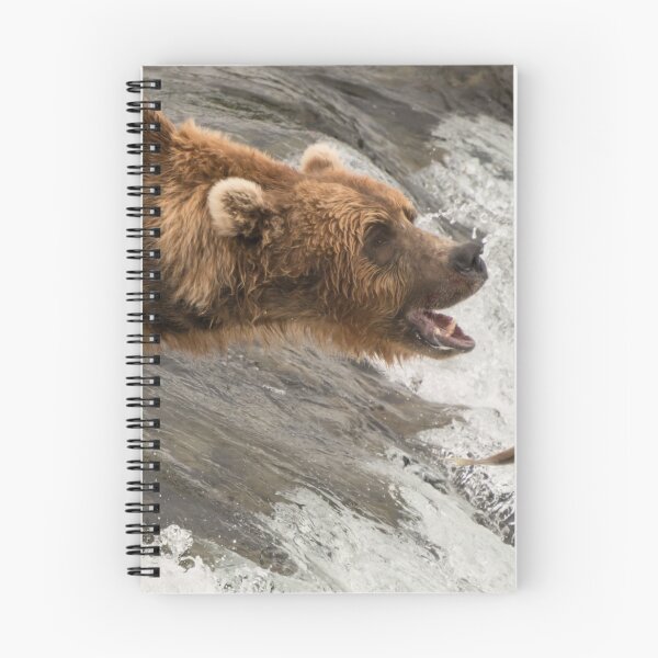 Item preview, Brown bear about to catch a salmon designed and sold by Nick Dale Photography.