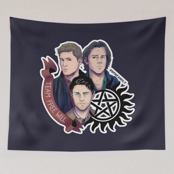 Item preview, Spnfamily + Team Free Will designed and sold by Hellredsky.