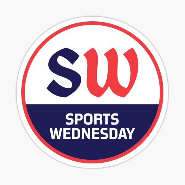 Sports Wednesday Official Blood n' Blue Logo Sticker