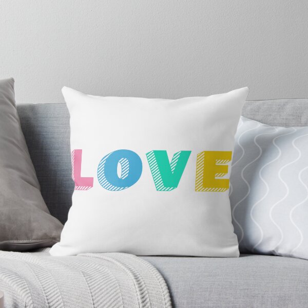 Item preview, Love Color Block Typography designed and sold by CR-Studio.