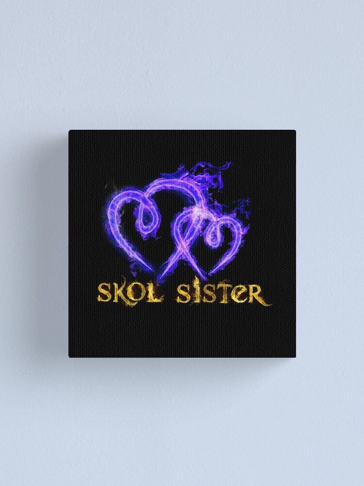 Skol Sister Flaming Hearts Canvas Print By Minnesotasports Redbubble This is my sister by lukáš hrdý on vimeo, the home for high quality videos and the people who love them. skol sister flaming hearts canvas print by minnesotasports redbubble