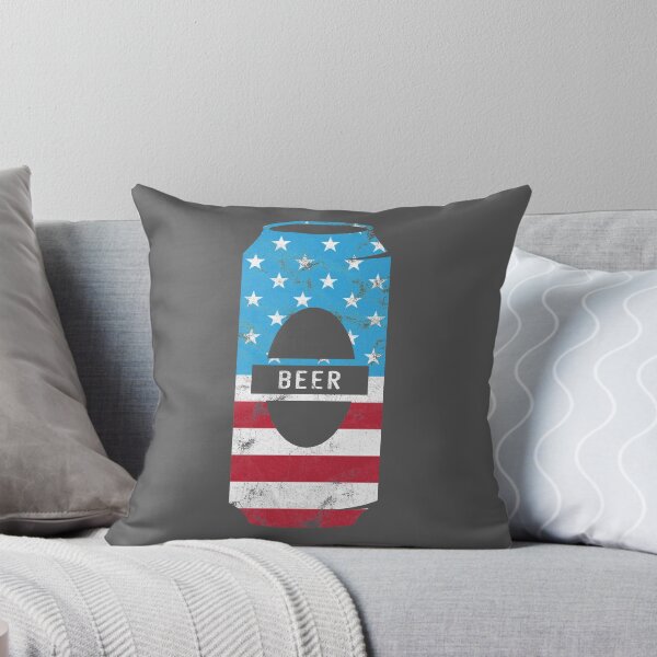Item preview, Beer Can American Flag - Patriotic July Fourth Party design designed and sold by bkfdesigns.