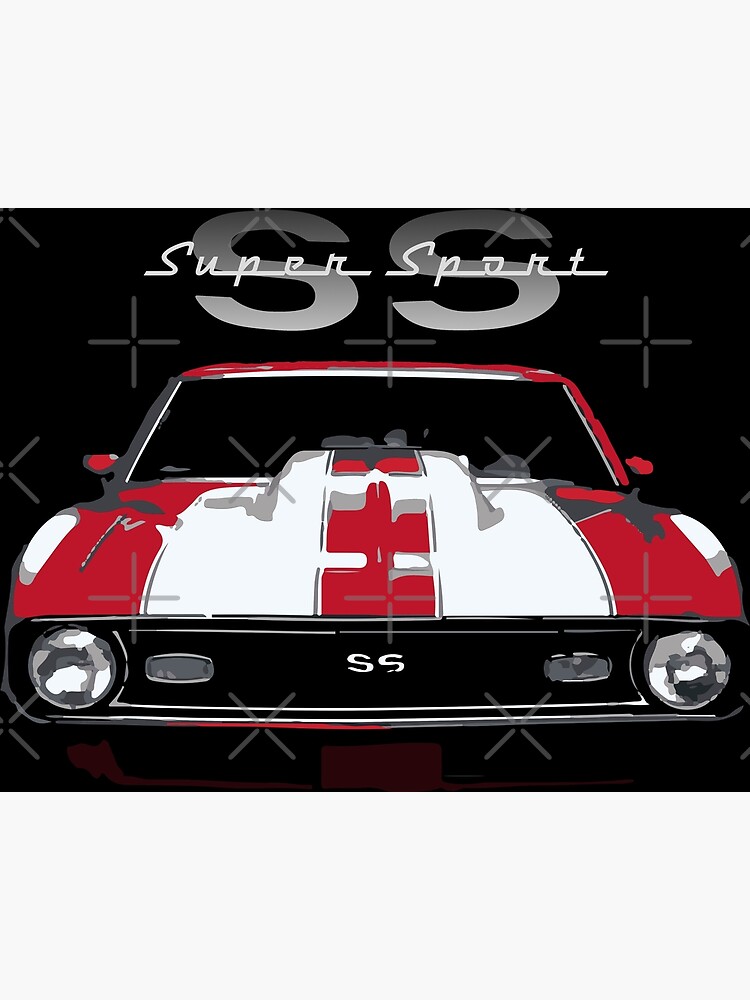 Classic Red Chevy Camaro SS Super Sport Poster for Sale by