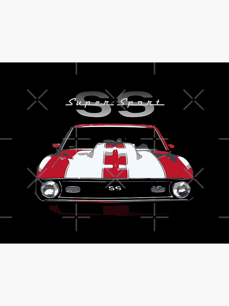 Lámina rígida «Clásico rojo Chevy Camaro SS Super Sport» de FromThe8Tees |  Redbubble