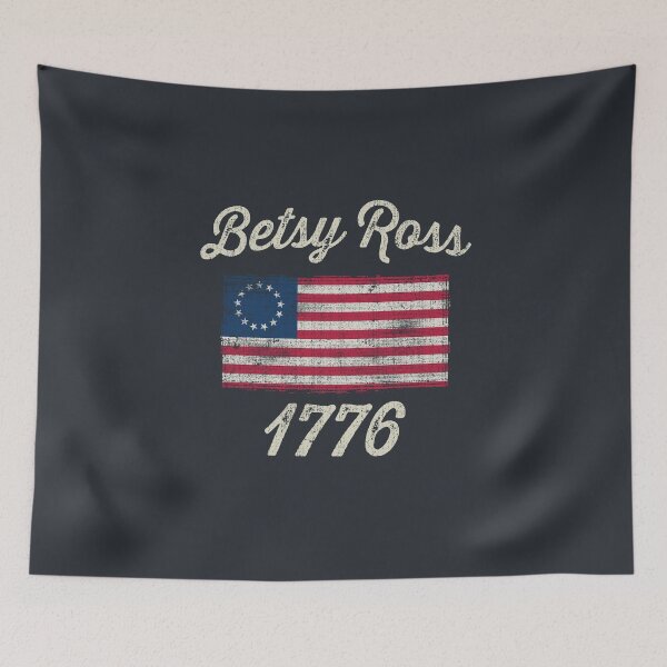 Artikelvorschau, Betsy Ross amerikanische Flagge 1776 Vintage entworfen und verkauft von CoolTees.