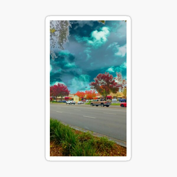 Vivid Blue Sky Sticker
