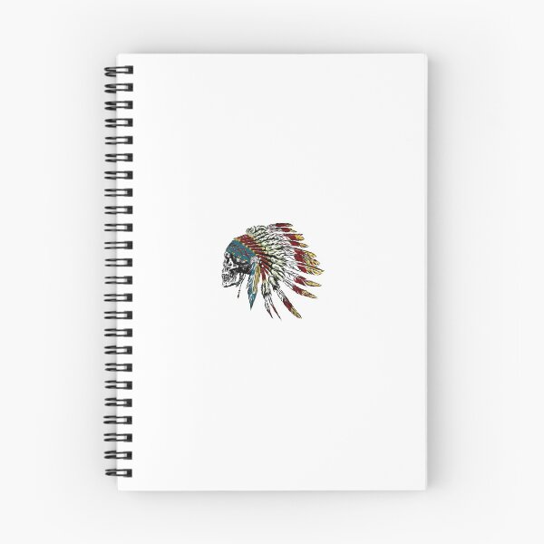 Aperçu de l'œuvre Crâne en plumes indiennes 2 × 2 ″ in. créée et vendue par AlisaRED.