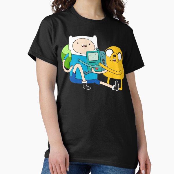 Vista previa del artículo con la obra «Finn Jake BMO», diseñado y vendido por plushism.