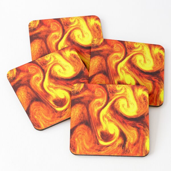 Item preview, Abstract psychedelic neon fiery swirls. Smoke effects designed and sold by TJ-Allen.