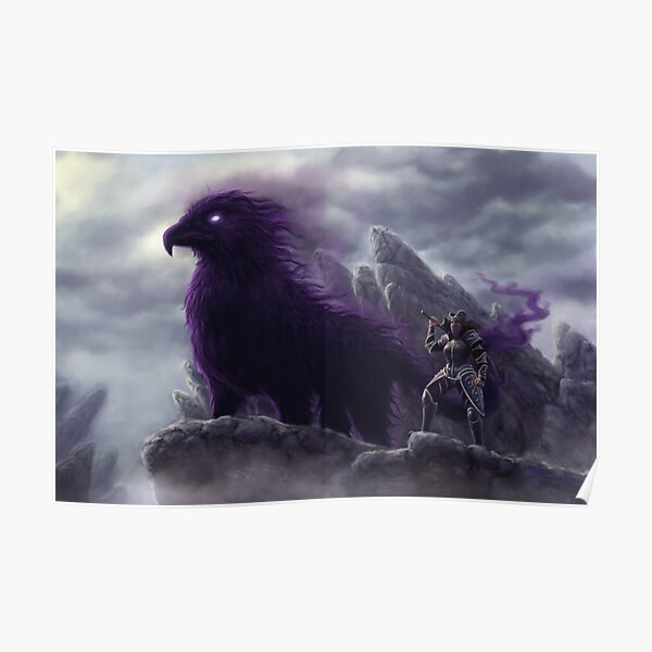 Shadow Griffin Poster For Sale By Thorbearart Redbubble