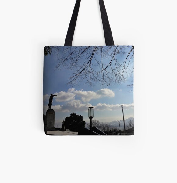 Ataturk Pointing to the Gulf of Izmit All Over Print Tote Bag