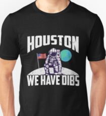 Houston We Have Dibs Apollo 11 50th Anniversary Moon Landing 1969 Slim Fit T-Shirt