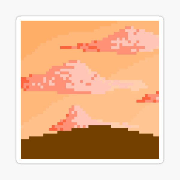 pixel sunset 2 Sticker