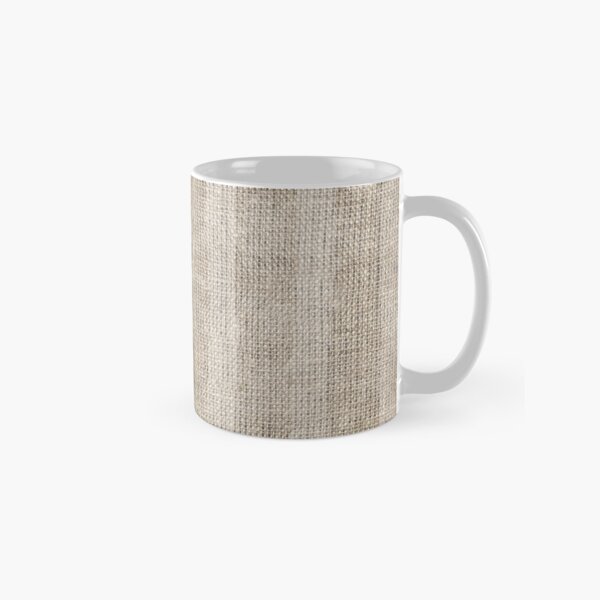 Striped burlap (Hessian series 3 of 3) Classic Mug