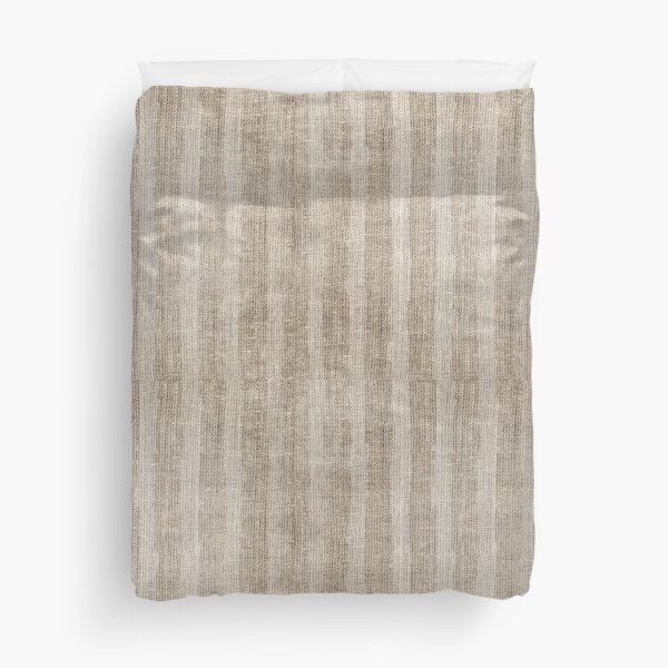 Striped burlap (Hessian series 3 of 3) Duvet Cover