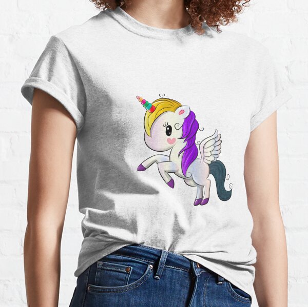 Non Binary Unicorn T-Shirt Funny Activism NonBinary Flag Non-Binary Colors Gays Supporter Funny Non Binary Meme Gift Non-Binary Gift LGBT LGBTQ Gay Classic T-Shirt