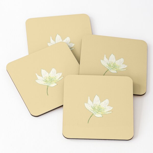 Item preview, Peach 'Wood Anemone' by Hannah Stringer (Stringer Things) designed and sold by stringerthings.